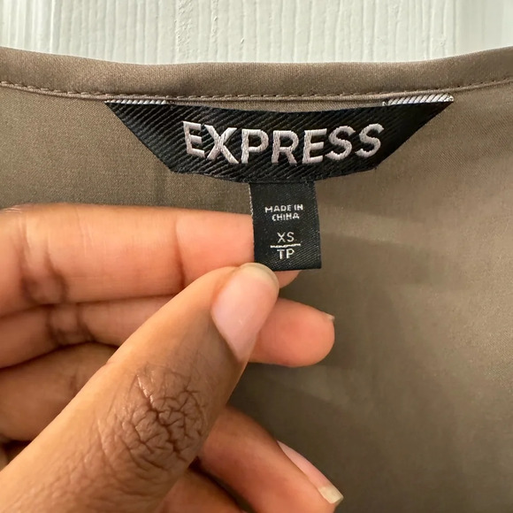 Olive Green Express Dress Shirt! - Picture 3 of 4